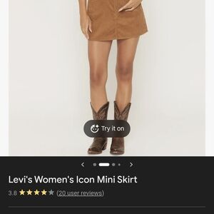 Levi's Women's Tan Icon Mini Skirt